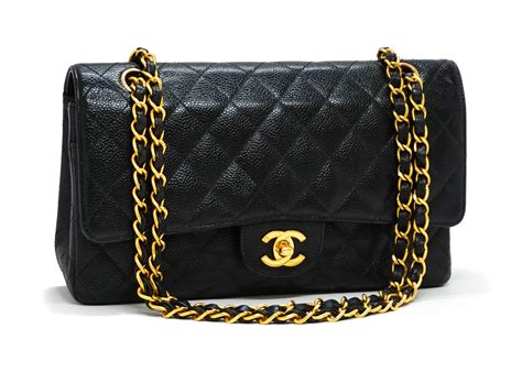 chanel purse black|classic black chanel purse.